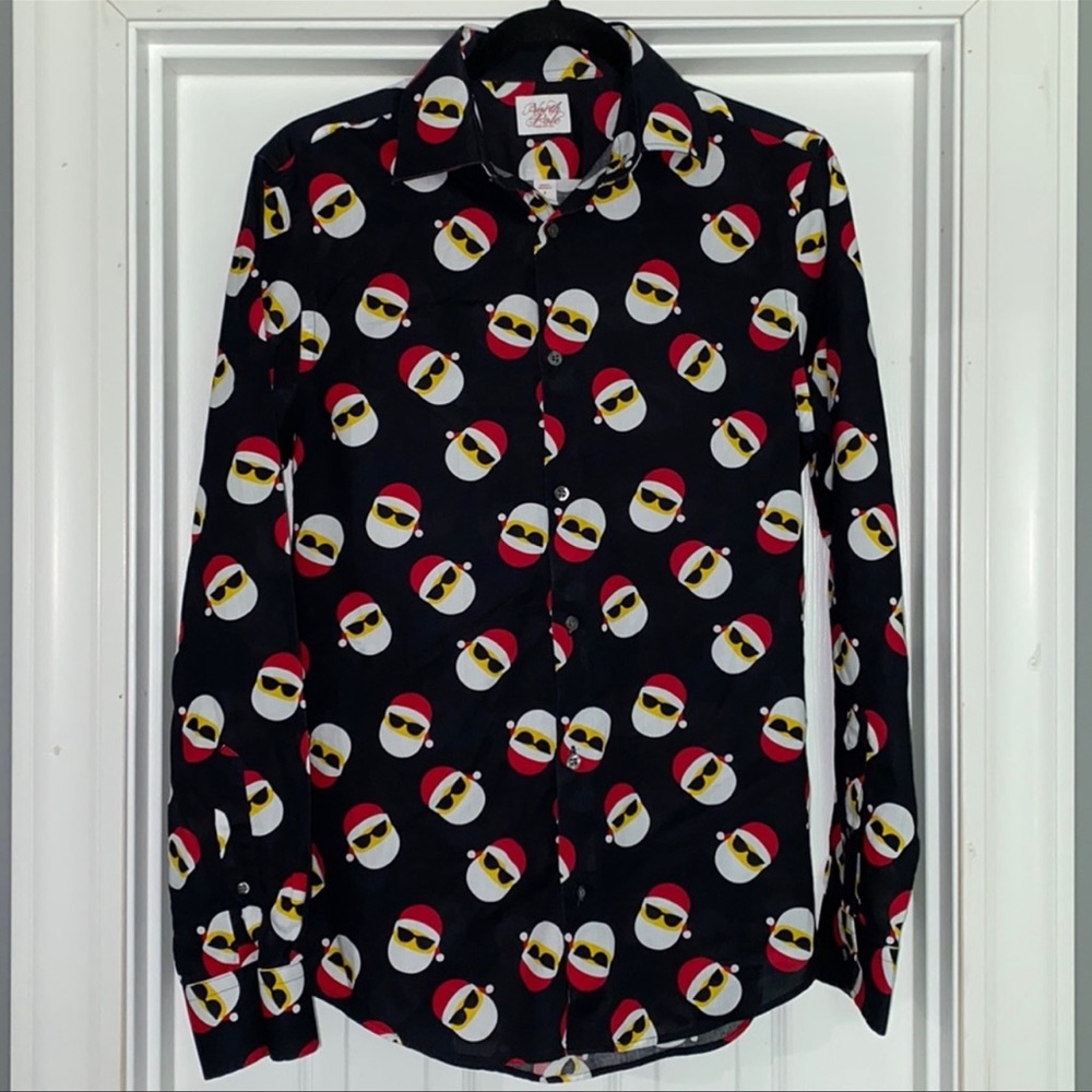 North Pole Trading Co. Happy Santa Button-up Shirt - Picture 2 of 7